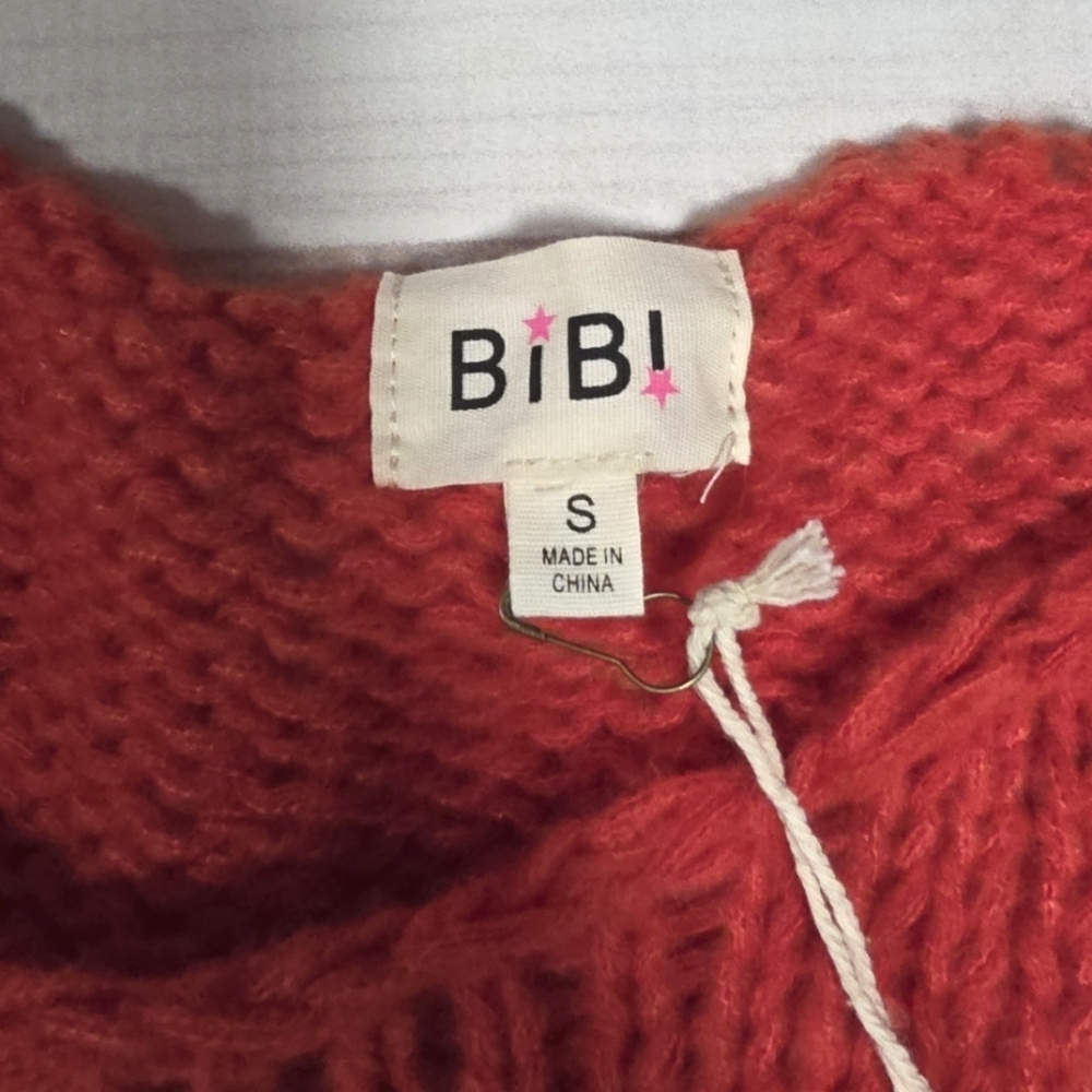 BIBI Women's Color Block Striped Sweater Small - New With Tags - Picture 5 of 7